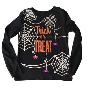 Halloween Trick or Treat Long Sleeve Top Sz L 10-12